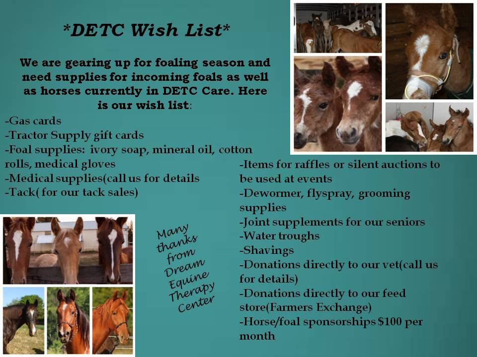 DETC Wish List